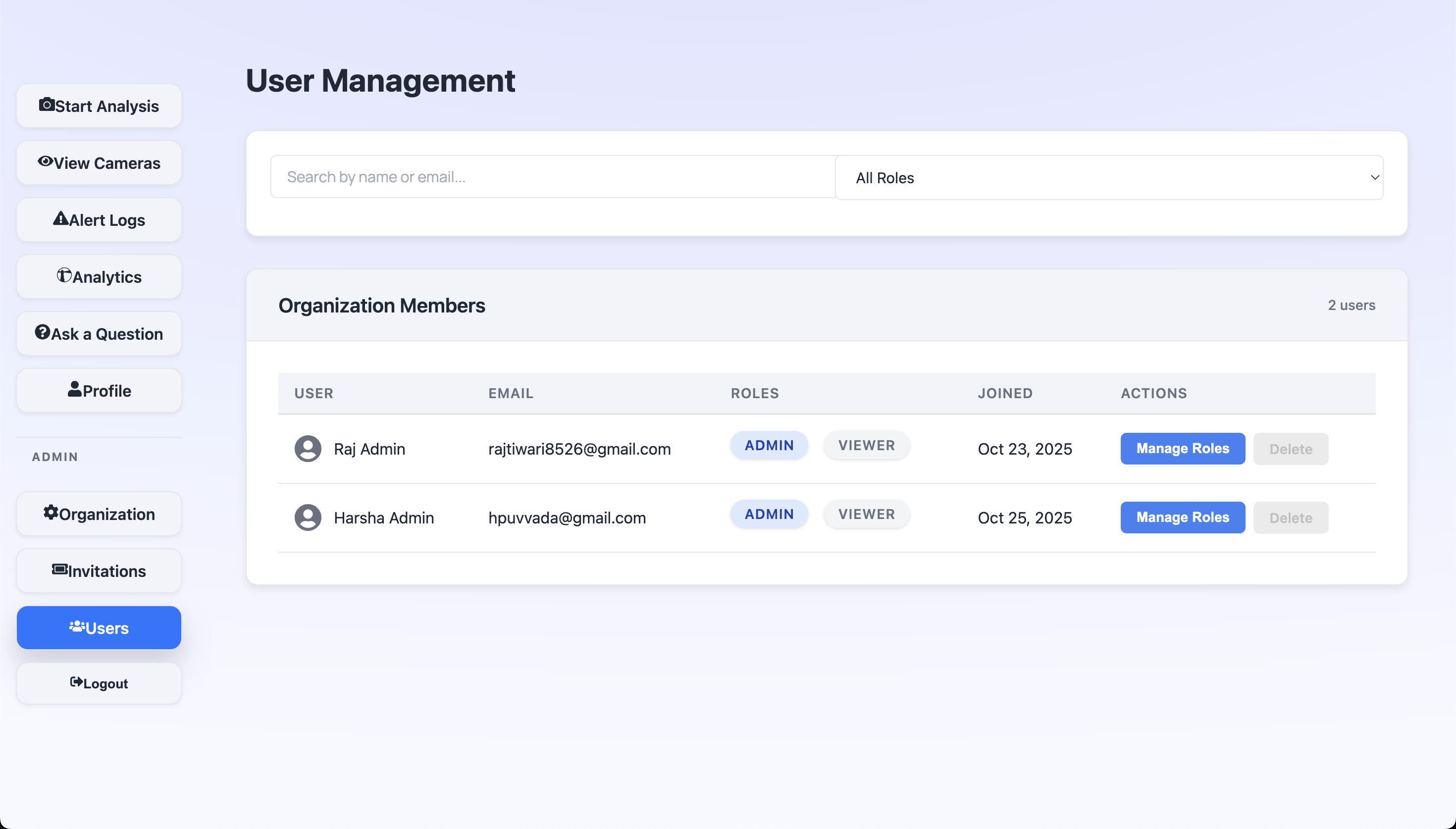 White Tiger Dashboard