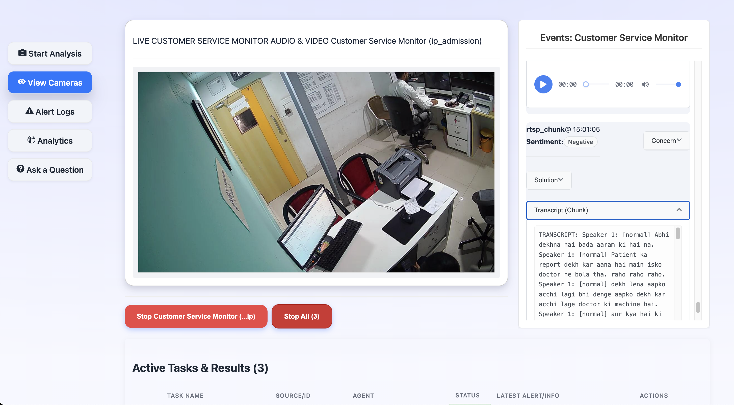 AI-Powered Analysis - White Tiger AI Dashboard Screenshot